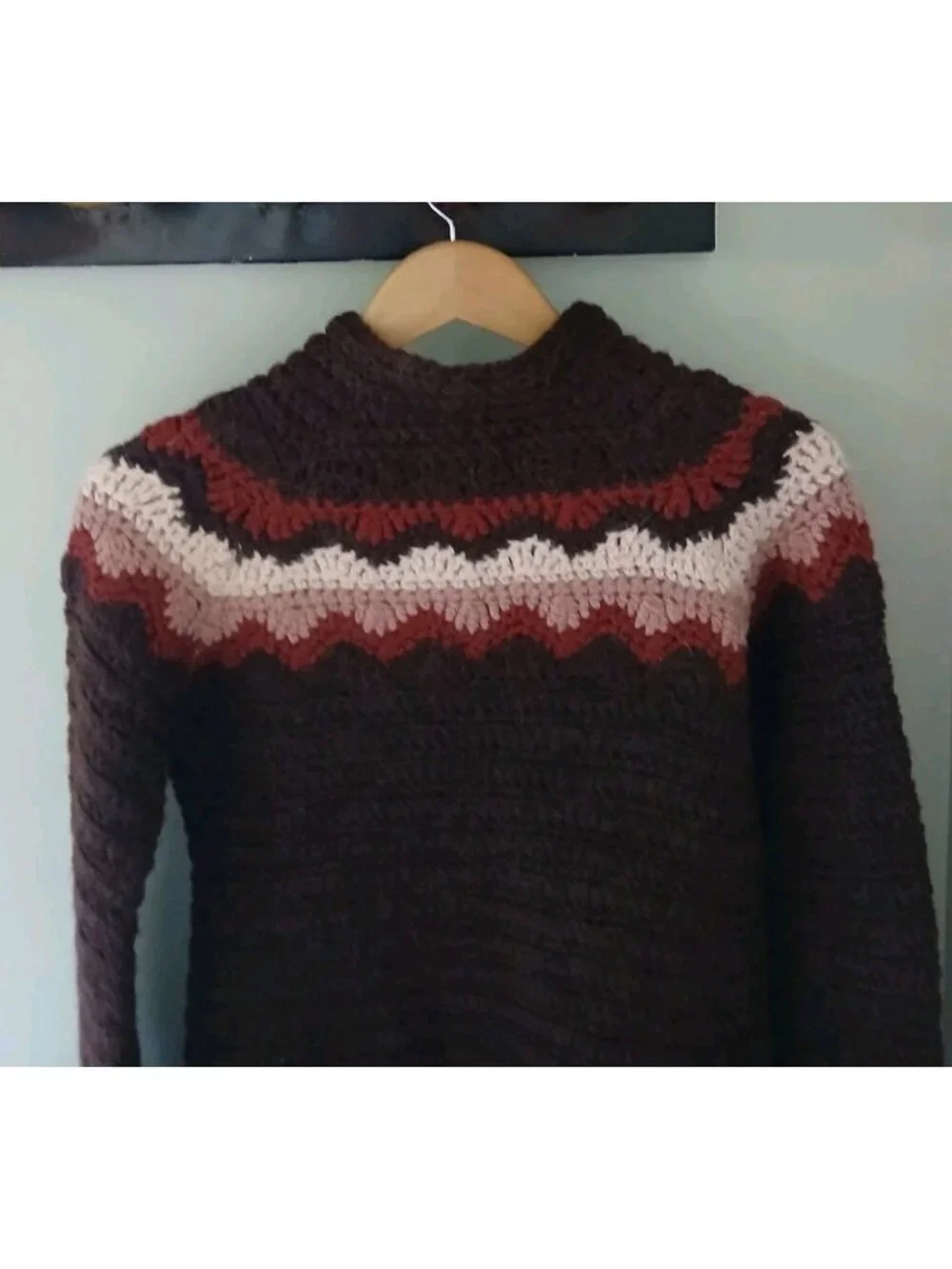 Vtg. J.‎ Crew Handknit Alpaca Pullover Sweater
